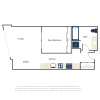 Floor plan: Open 1x1 B2