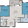 Floor plan: 2 Bedroom 2 Bathroom