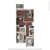 Floor plan: 2BR/2BA A