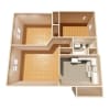 Floor plan: 2 Bedroom/1 Bathroom