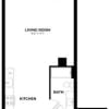 Floor plan: 1 Bed/1 Bath-A4
