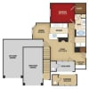 Floor plan: One Bedroom B