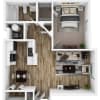 Floor plan: 1x1 Renovated