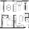 Floor plan: Three Bedroom - L (60%)