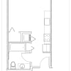 Floor plan: Studio 1 Bath  S6