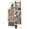 Floor plan: Saguaro - Super (1 bed + flex space)