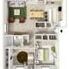 Floor plan: RPA-2x1(896) E