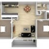 Floor plan: 2 BED 2 BATH