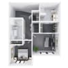 Floor plan: 2 Bedroom 2.5 Bathroom Townhome