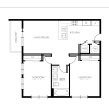 Floor plan: 2x1C