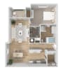 Floor plan: One Bedroom