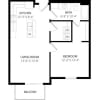 Floor plan: B 1x1
