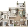 Floor plan: The NoDa W/Patio