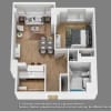Floor plan: 1 Bedroom 1 Bath- A04