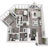 Floor plan: Plan B2G