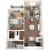 Floor plan: 1x1 Large