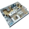 Floor plan: 1 Bedroom 1 Bathroom