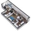 Floor plan: Urban 1 Bedroom - U4