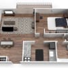 Floor plan: Renovated One Bedroom
