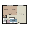 Floor plan: 2x1