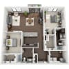Floor plan: 2-B