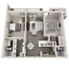 Floor plan: Backbay (B2B-S)