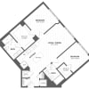 Floor plan: 2A - 2 Bed/2 Bath