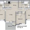 Floor plan: Three Bedroom