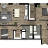 Floor plan: 2 Bed/2 Bath-28W