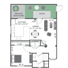 Floor plan: One Bedroom
