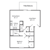 Floor plan: One Bedroom Apartment