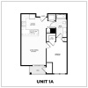 Floor plan: 1 Bed/1 Bath-1A