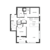 Floor plan: 2x2 - B2