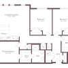 Floor plan: C1 | 3 Bed | 2 Bath