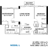 Floor plan: Model L