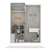 Floor plan: B2s 1 Bedroom 1Bath