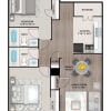 Floor plan: 2 x 2 B2