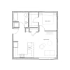Floor plan: 1x1 - C2