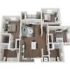 Floor plan: 3 Bedroom 2 Bathroom