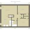 Floor plan: Two Bedroom  One Bath