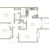 Floor plan: 2 Bed, 2 Bath Phase 1