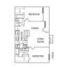 Floor plan: 2 Bedroom / 2 Bath