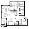 Floor plan: Three Bedroom - CL