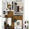 Floor plan: A1 1x1 Renovated