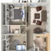Floor plan: Two Bedroom