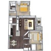 Floor plan: 2X2