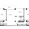 Floor plan: 2 Bedroom, 2 Bath 1176 SF 22A