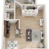 Floor plan: 1 Bedroom 1 Bath