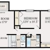 Floor plan: Two Bedroom