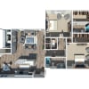 Floor plan: 2 Bedroom 2 Bath